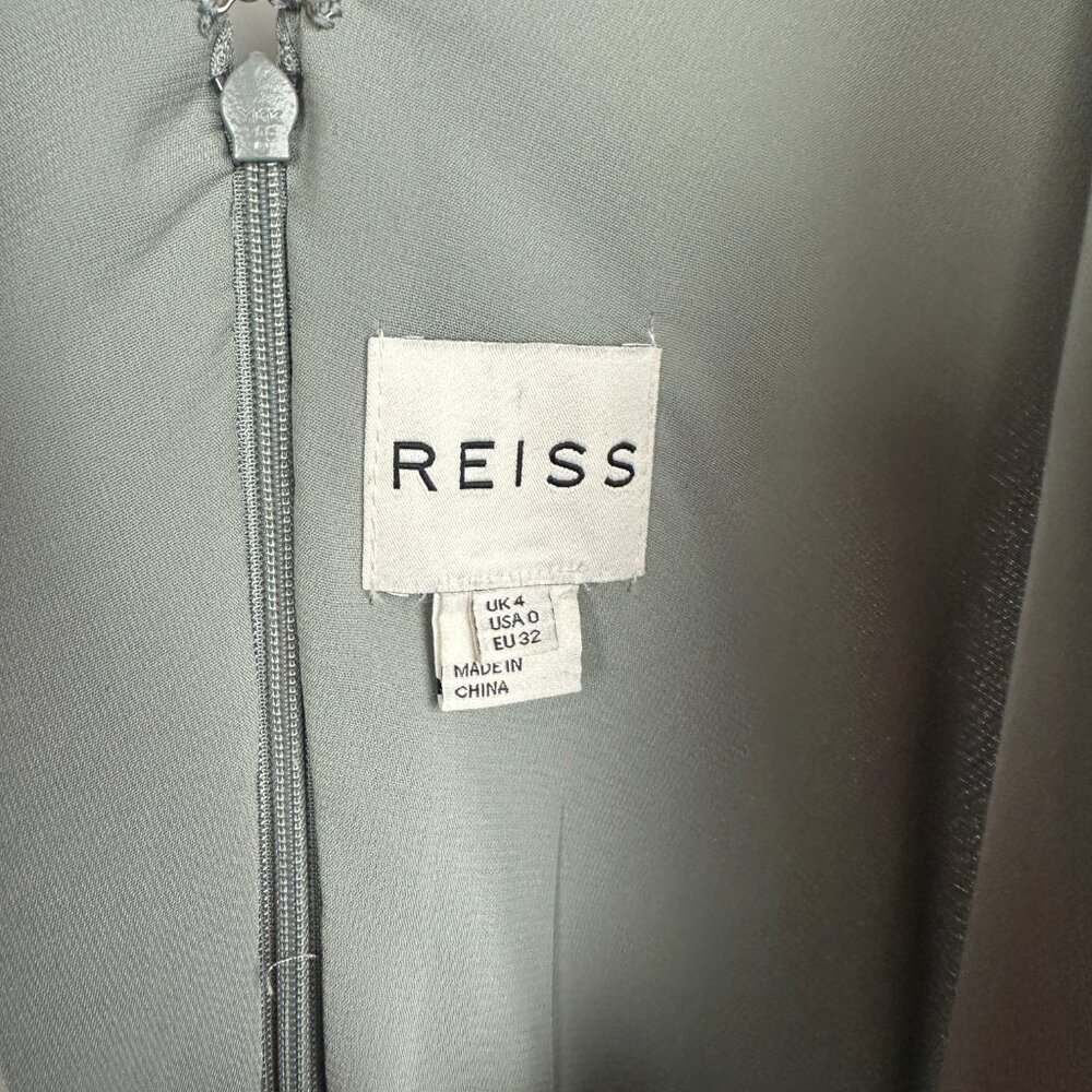 Reiss Cora Drape Front Crossover Flutter Sleeve D… - image 6